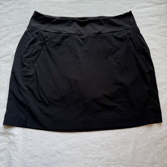 Athleta Soho Skort Black Size 10 With Built-In Shorts Lightweight Activewear - Picture 2 of 5